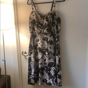 City Chic “small” black and white dress